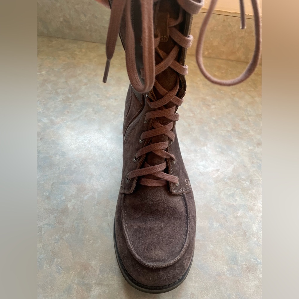 The North Face Brown Lace Up Boots Rugged Outdoor Style - Picture 6 of 11